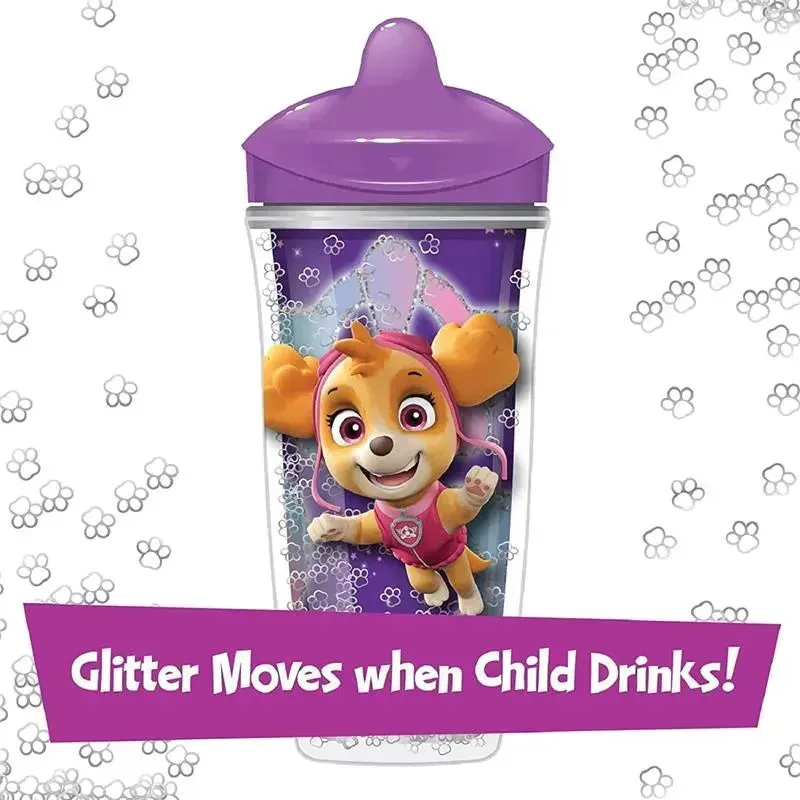 Playtex - Baby Sipsters Stage 3 PAW Patrol Sippy Cups, Spill-Proof, Leak-Proof, Insulated, Glitter, Girl, 9 Oz, 1 Count - Image 5