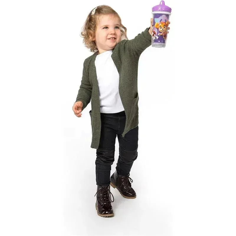 Playtex - Baby Sipsters Stage 3 PAW Patrol Sippy Cups, Spill-Proof, Leak-Proof, Insulated, Glitter, Girl, 9 Oz, 1 Count - Image 6