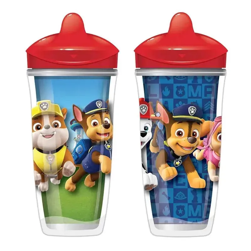 Playtex - Sipsters Stage 3 Paw Patrol Spill-Proof, Leak-Proof, Break-Proof Spout Cup for Boys, 9 Ounce, Pack of 2, Red - Image 3
