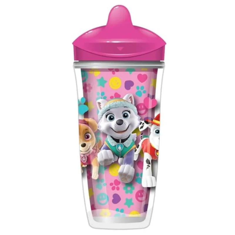 Playtex - Sipsters Stage 3 Paw Patrol Spill-Proof, Leak-Proof, Break-Proof Spout Cup for Girls, 9 Ounce, Pack of 1