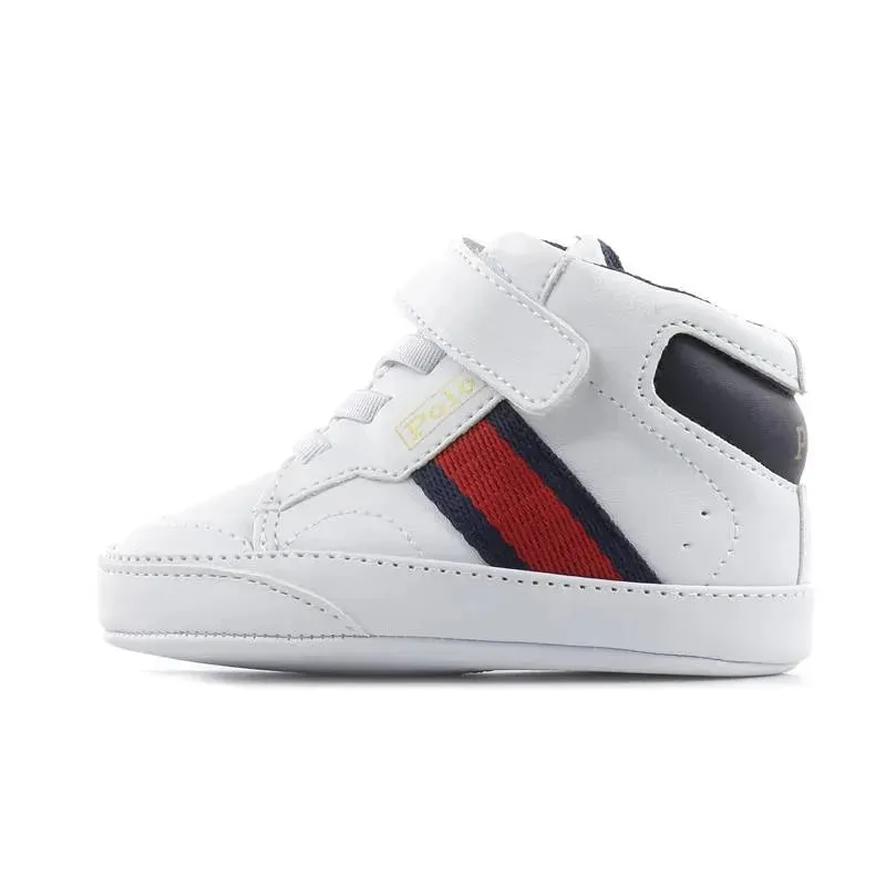 Polo Ralph Lauren Baby - Boy Court Hi-Top Sneaker Crib Shoes - Image 2