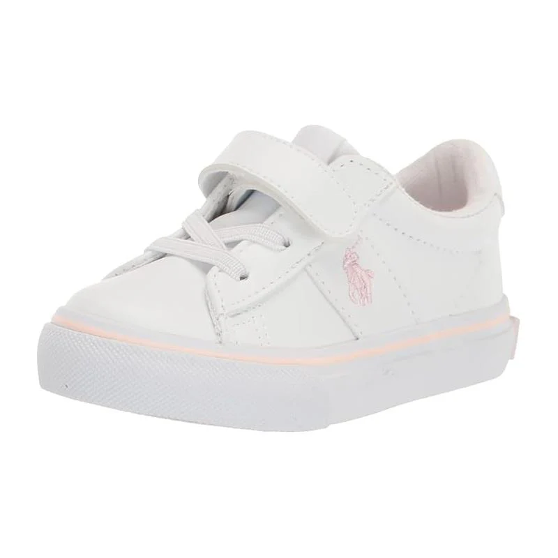 Polo Ralph Lauren Baby - Girl Shoes White Tumbled With Light Pink - Image 4