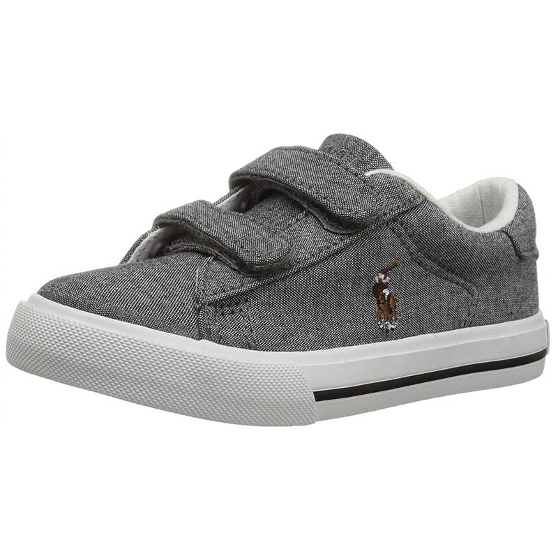 Polo Ralph Lauren Kids' Easton Ii Ez Sneaker Grey