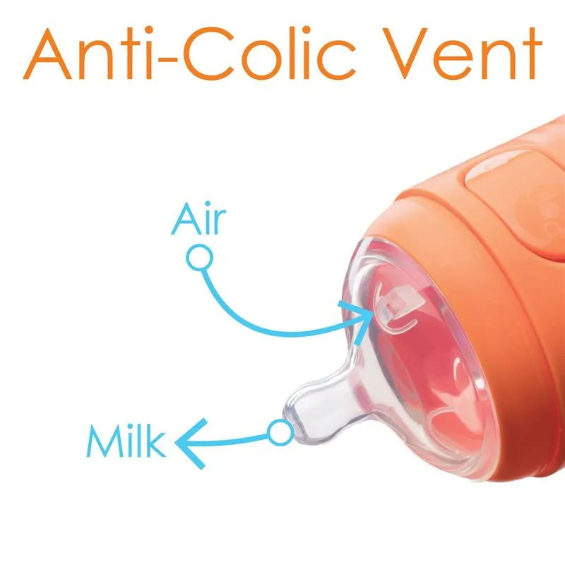 Pop Yum - Baby Bottle Starter Set 4 Pack, Orange - Image 3