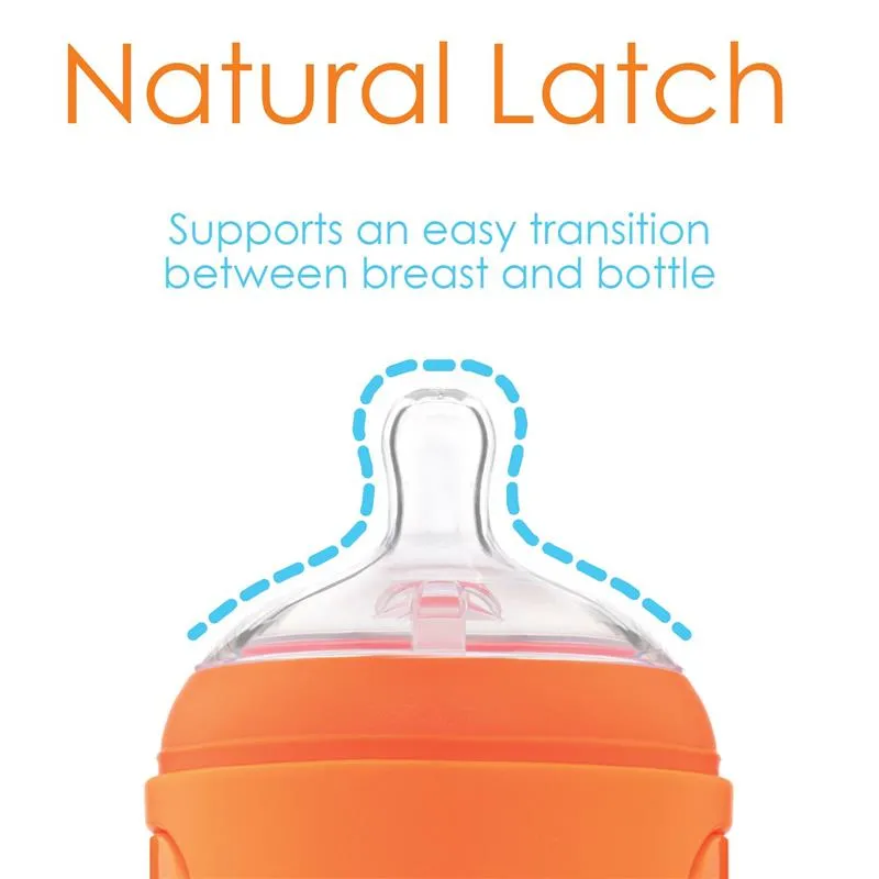 Pop Yum - Baby Bottle Starter Set 4 Pack, Orange - Image 5