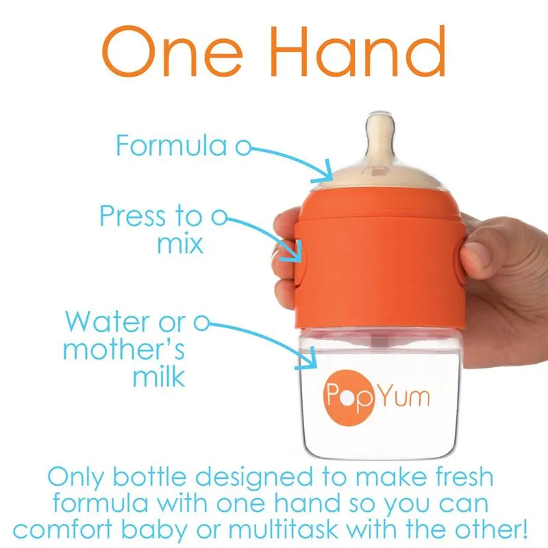 Pop Yum - Baby Bottle Starter Set 4 Pack, Orange - Image 8