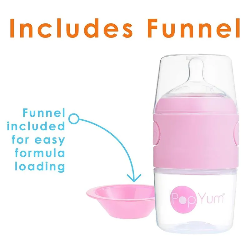 Pop Yum - Baby Bottle Starter Set 4 Pack, Pink - Image 3