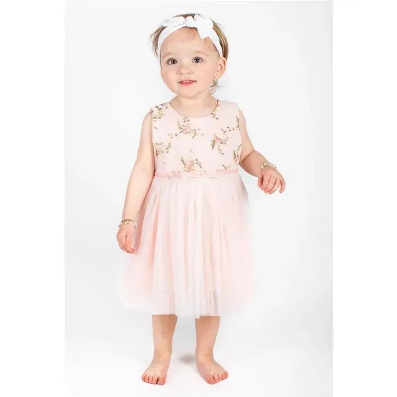 Popatu - Embroidered Bodice Tulle Dress - Image 2