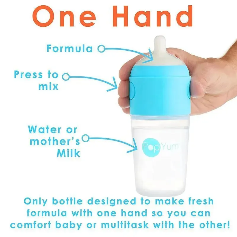 Popyum - 2Pk Anti-Colic Formula Making Baby Bottle 9Oz, Sky Blue - Image 6