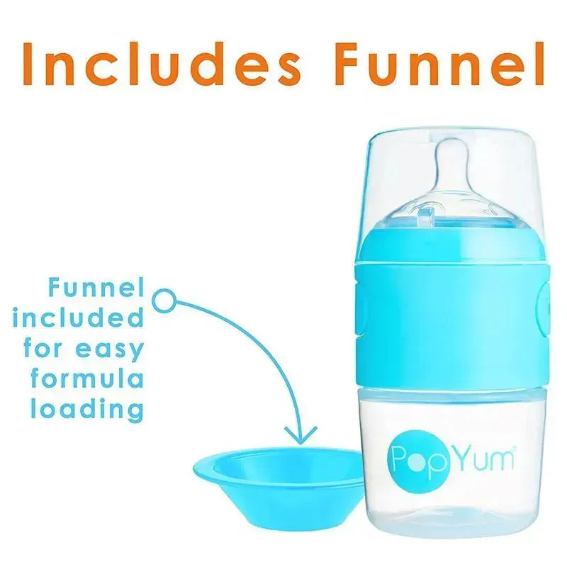 Popyum - 3Pk Anti-Colic Formula Making Baby Bottle 5 Oz, Sky Blue - Image 3