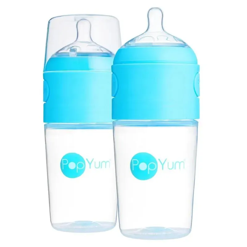 Popyum Anti-Colic Formula Making Baby Bottle, 2-Pack, 9 Oz. Sky Blue - Image 7