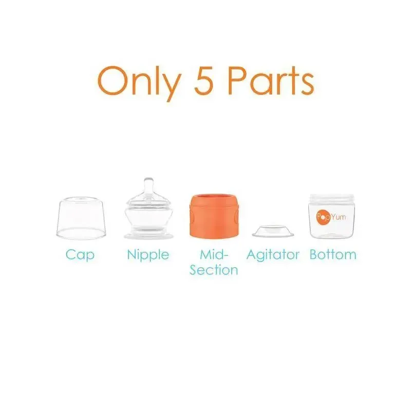 Popyum - Anti-Colic Formula Making Baby Bottle, 3Pk, 5 Oz - Image 3