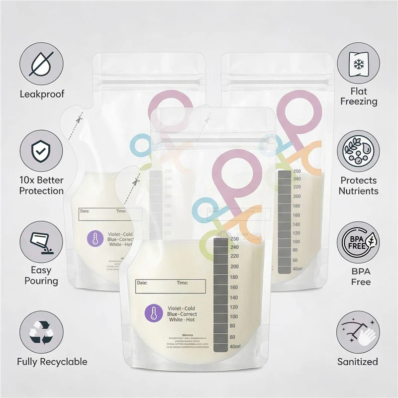 Primo Passi 100 Bags Breastmilk Storage Bags - Image 10