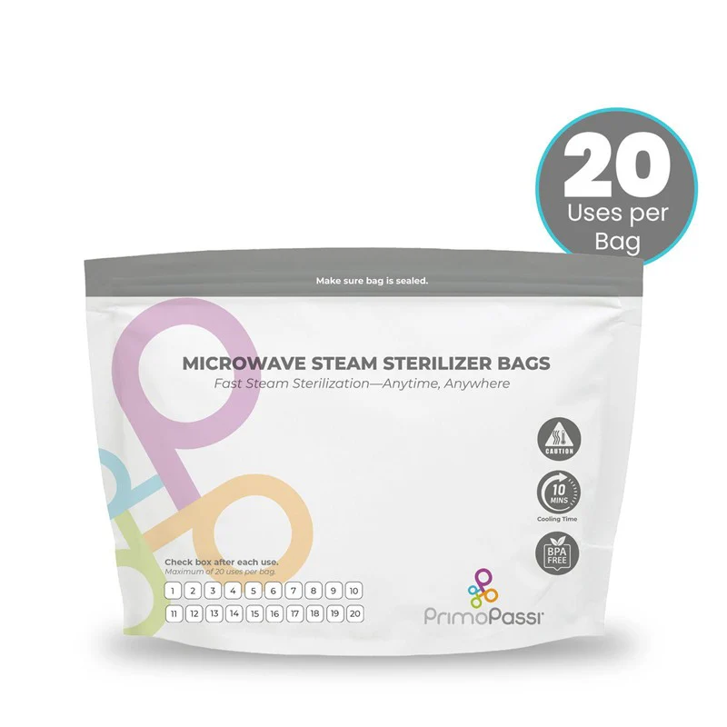 Primo Passi 10Pc Microwave Steam Sterilizer Bags