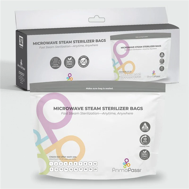 Primo Passi 10Pc Microwave Steam Sterilizer Bags - Image 6