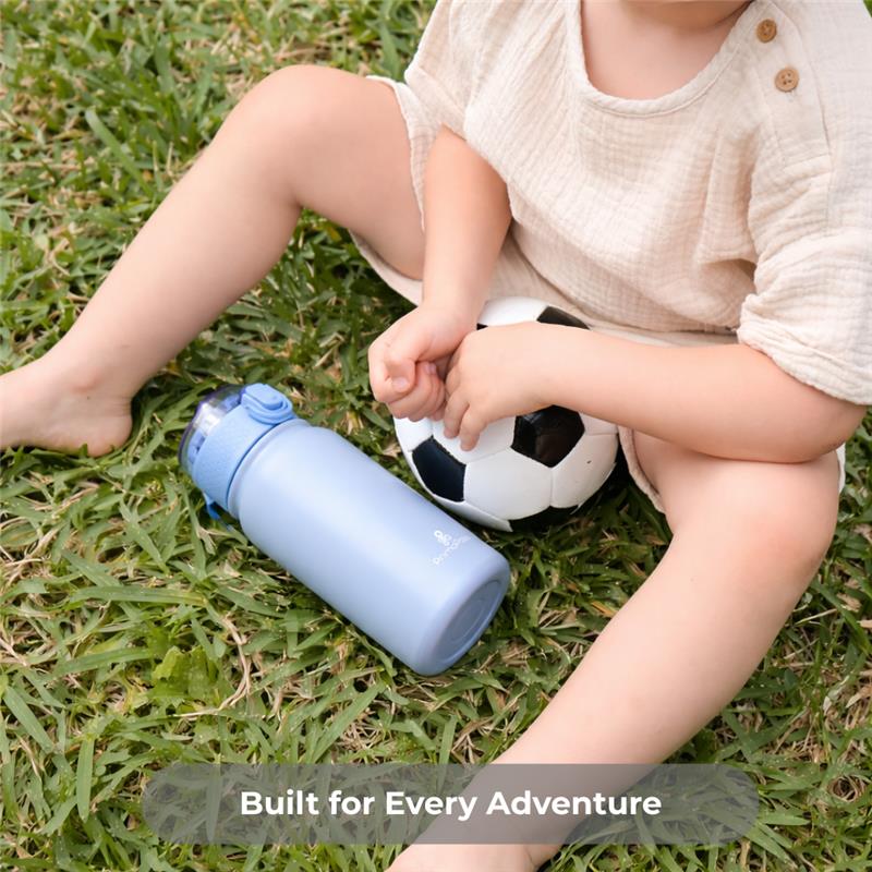 Primo Passi 12 oz Kids Insulated Straw Water Bottle, Blue - Image 3