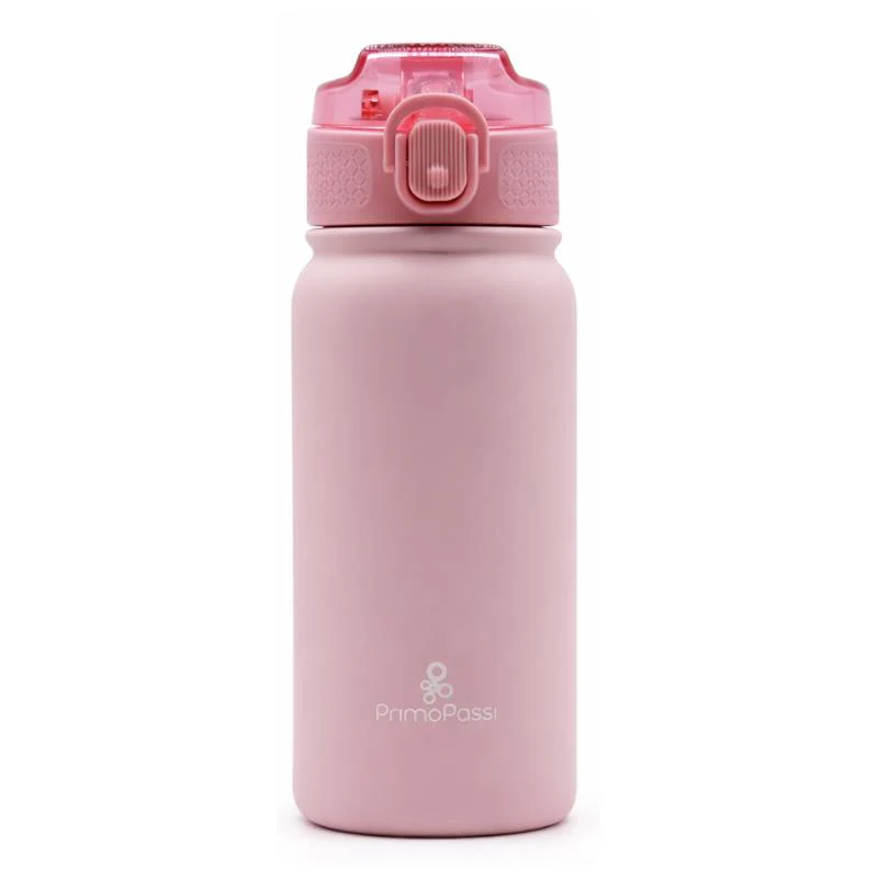 Primo Passi 12 oz Kids Insulated Straw Water Bottle, Pink