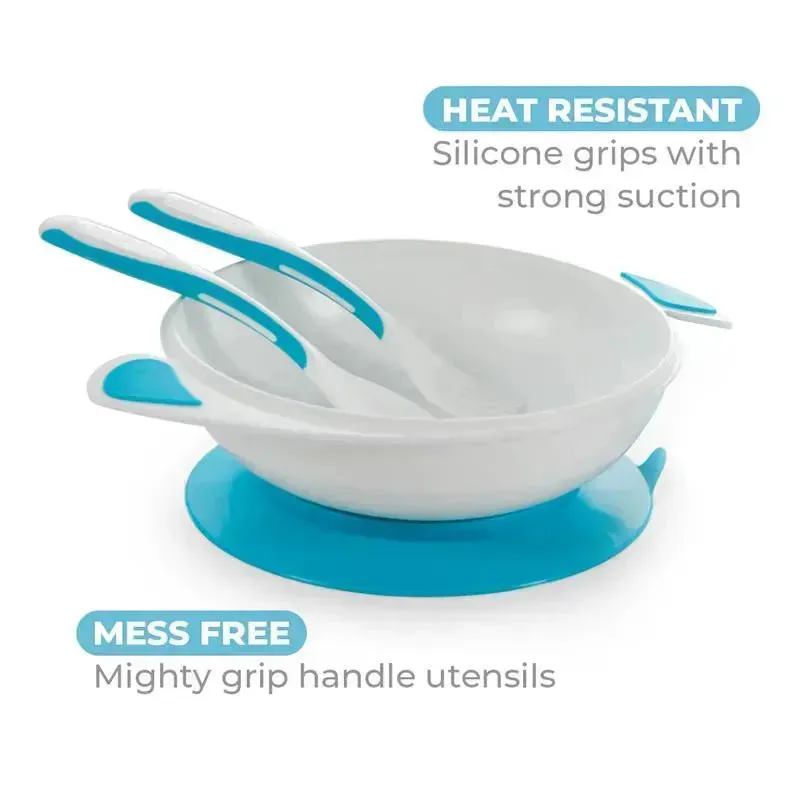 Primo Passi - Baby Suction Bowl Feeding Set, Blue - Image 3