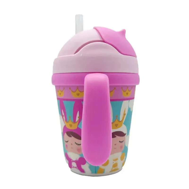 Primo Passi - Bamboo Fiber Kids Cup With Handle/Straw, Metoo - Image 6
