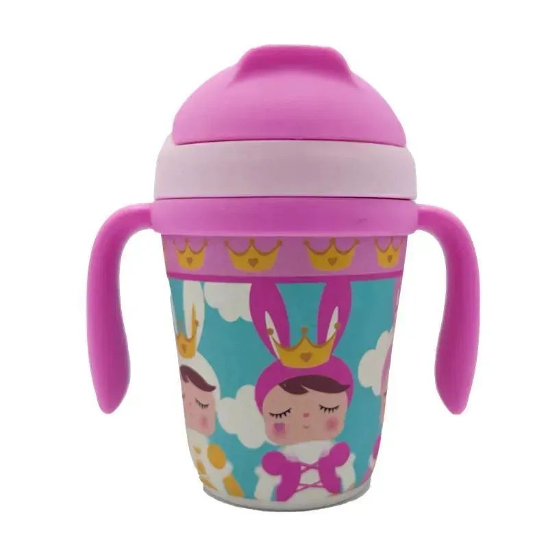 Primo Passi - Bamboo Fiber Kids Cup With Handle/Straw, Metoo - Image 7