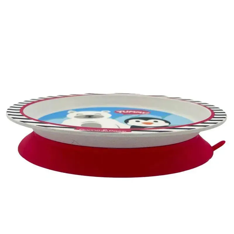 Primo Passi - Bamboo Fiber Kids Suction Winter Friends Plate - Image 2