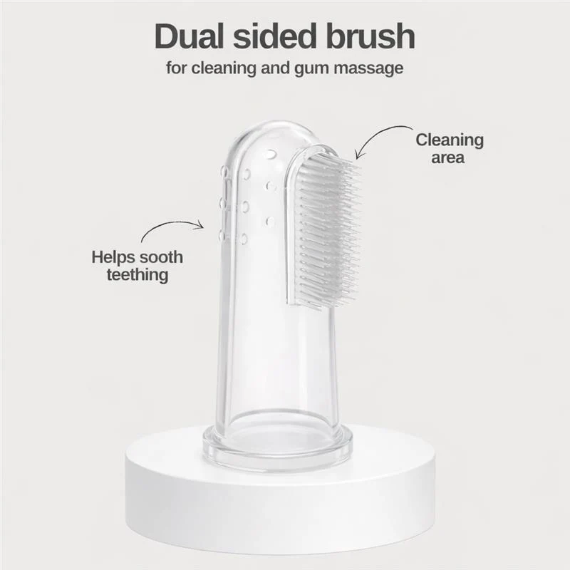 Primo Passi - Finger Silicone Toothbrush with Case Holder - Image 3