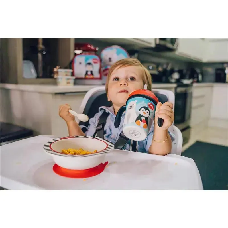 Primo Passi - Kids Bamboo Set Suction Plate & Cup, Winter Friends - Image 5