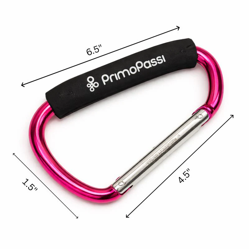 Primo Passi - 2Pk Large Stroller Hook, Pink - Image 3