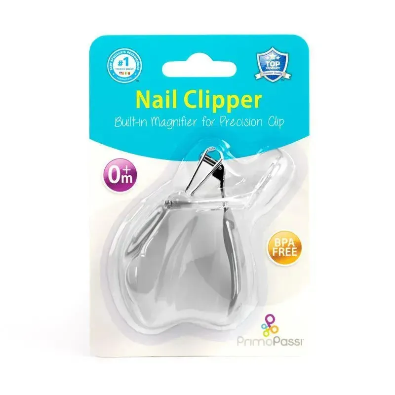 Primo Passi - Grey Baby Nail Clipper With Magnifier - Image 4