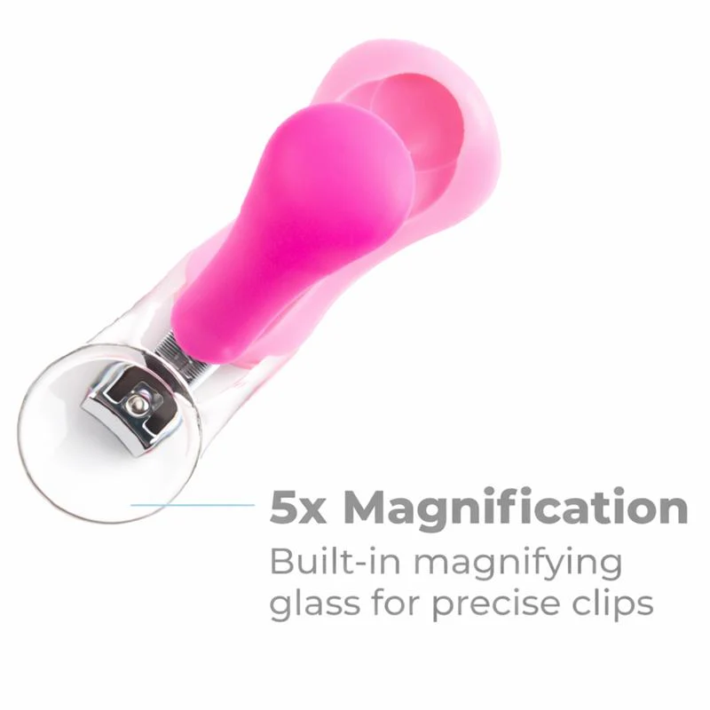 Primo Passi - Pink Baby Nail Clipper With Magnifier. - Image 3
