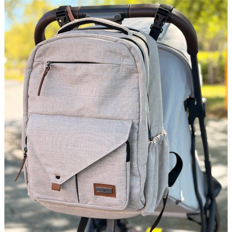Primo Passi PerTutti Baby Diaper Bag Backpack, Beige