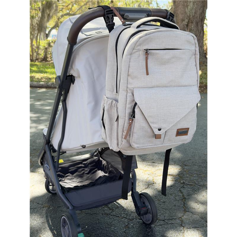 Primo Passi PerTutti Baby Diaper Bag Backpack, Beige - Image 6