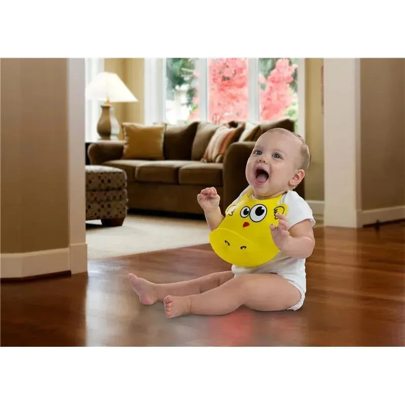 Primo Passi - Silicone Baby Bib, Blue Tie - Image 4