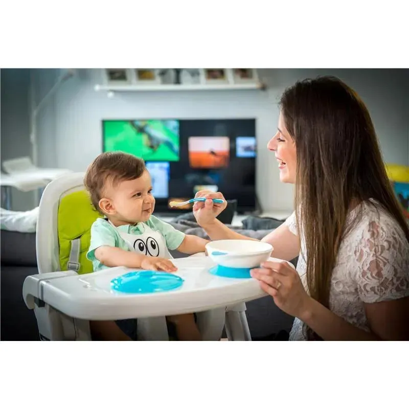 Primo Passi - Silicone Baby Bib, Blue Tie - Image 6