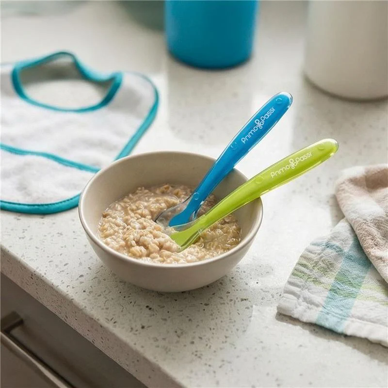 Primo Passi - 4Pk Silicone Spoon, Blue/Green - Image 6