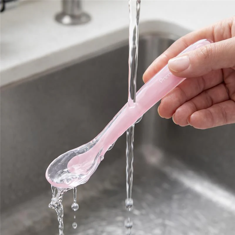 Primo Passi - 4Pk Silicone Spoon, Pink/Yellow - Image 6