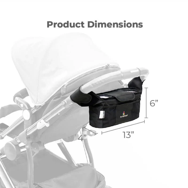 Primo Passi - Baby Stroller Handle Organizer, Black - Image 5