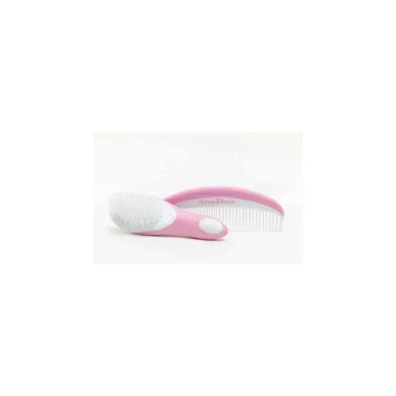 Primo Passi Super Soft Baby Comb And Brush Set (Pink) + Magic Detangler Conditioner - Image 7