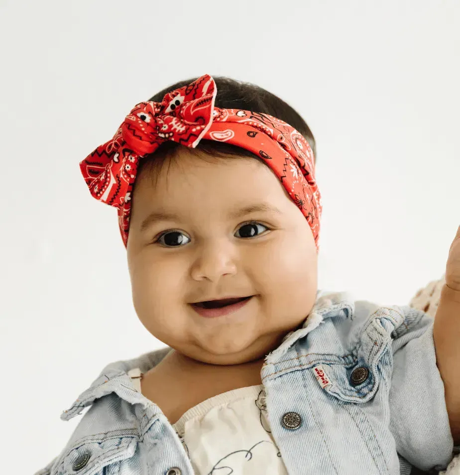 PRINTED KNOT: red bandana - Image 2
