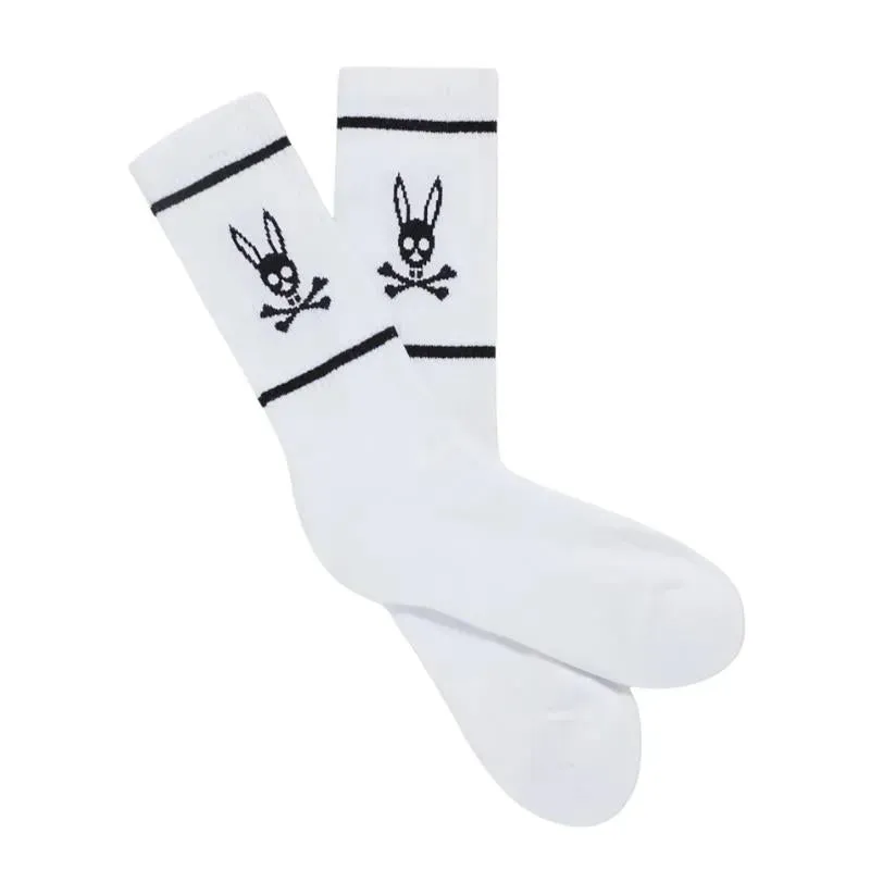 Psycho Bunny Kids - Mens Socks, White