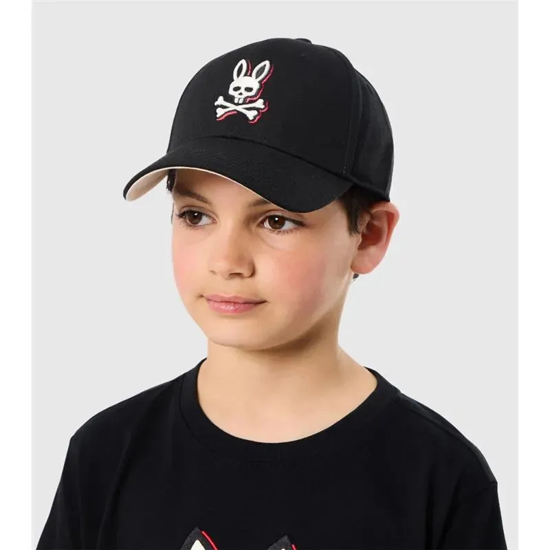 Psycho Bunny Kids - Riviera Trucker Cap Black