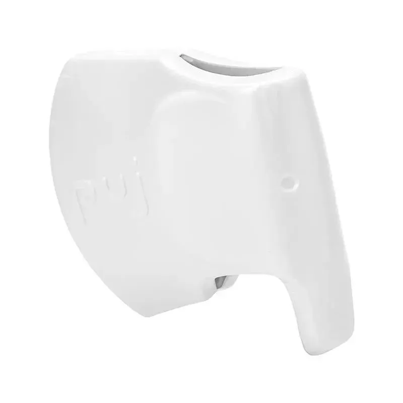 Puj - Snug, Ultra-Soft Spout Cover for Bathtub Taps, Elephant, White