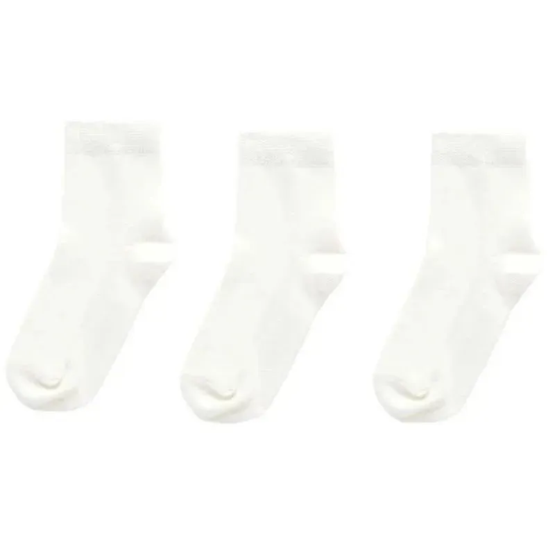 Pure Baby - 3Pk White Baby Neutral Organic Sock Set