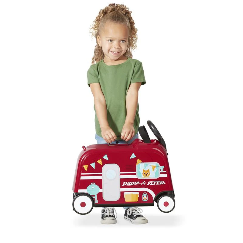 Radio Flyer - 3-in-1 Happy Traveler Camper, Ride on Toy, Toddler Carry-On Storage - Image 6
