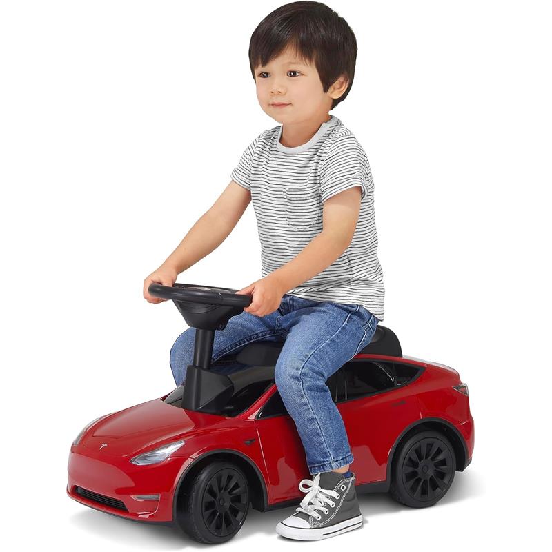 Radio Flyer - My First Tesla Model Y Kids Ride On Toy, Red - Image 3