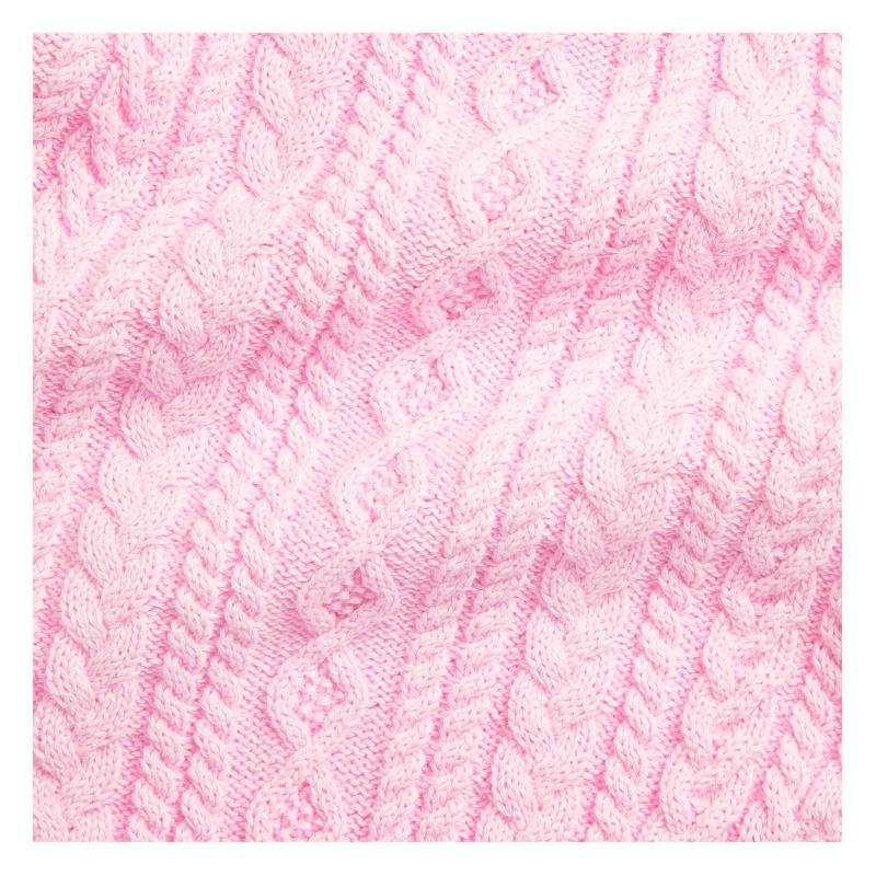 Ralph Lauren Baby - 2Pk Sleeveless Cotton Sweater Shortall With Matching Cardigan, Pink - Image 3