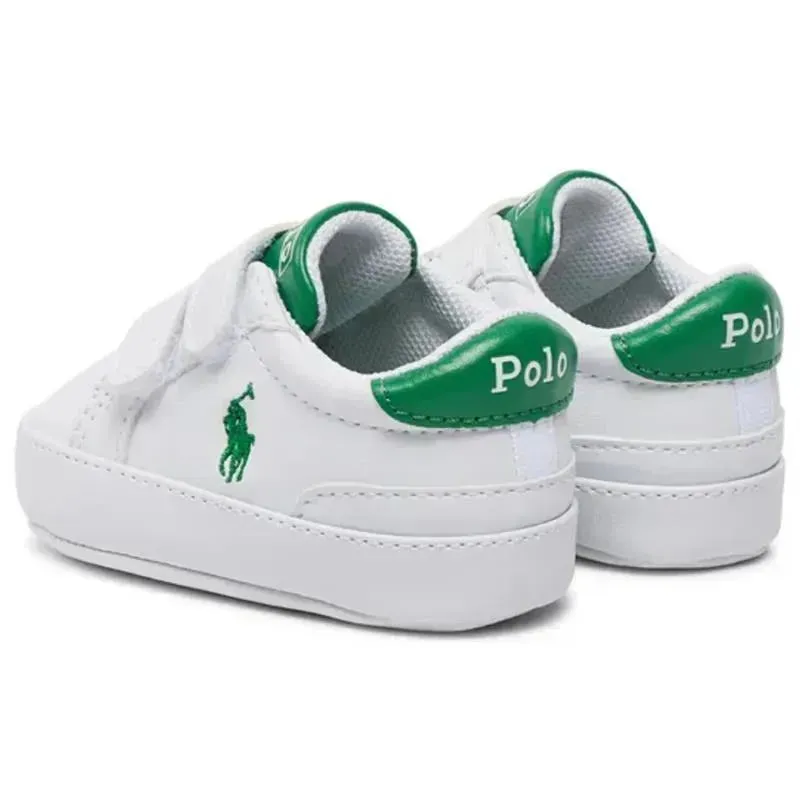 Ralph Lauren Baby - Boy Heritage Court Ii Ez White Smooth Green - Image 3