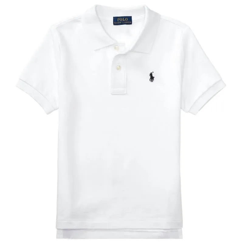 Ralph Lauren Baby - Boy Performance Jersey Polo Shirt, White