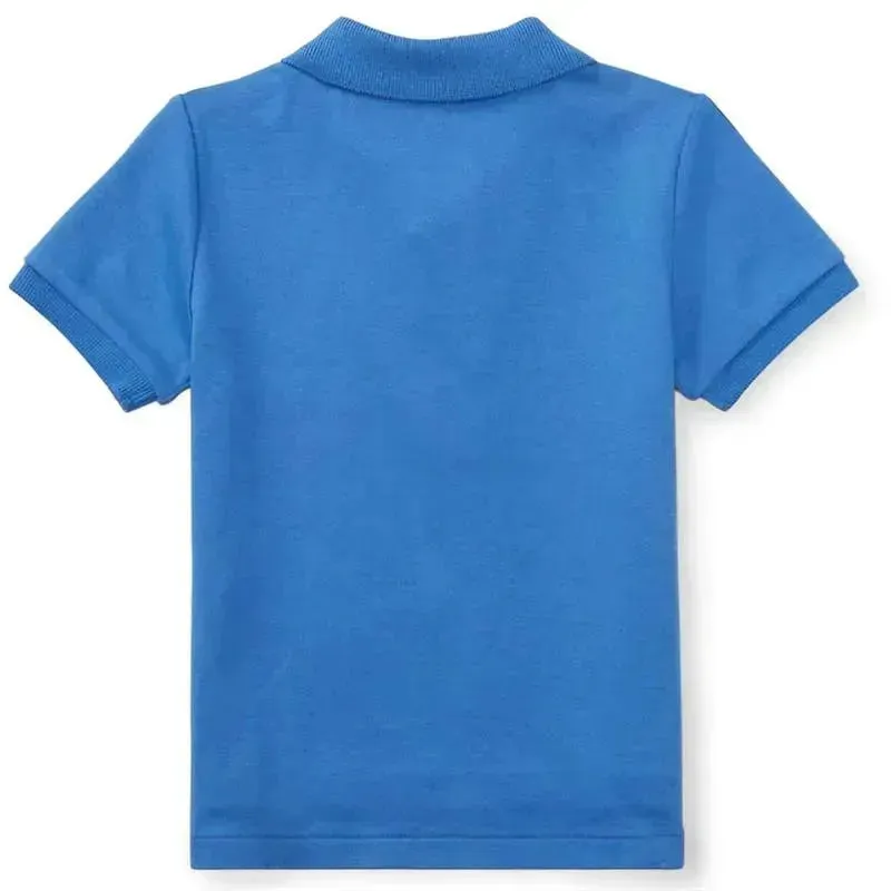 Ralph Lauren Baby - Cotton Interlock Polo Shirt, Scot Blue - Image 2