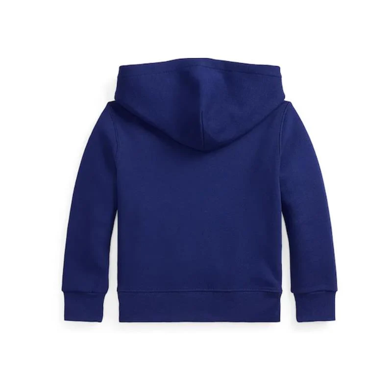 Ralph Lauren Baby - Long-Sleeve Cotton Fleece Novelty Bear Graphic Hoodie Navy - Image 3